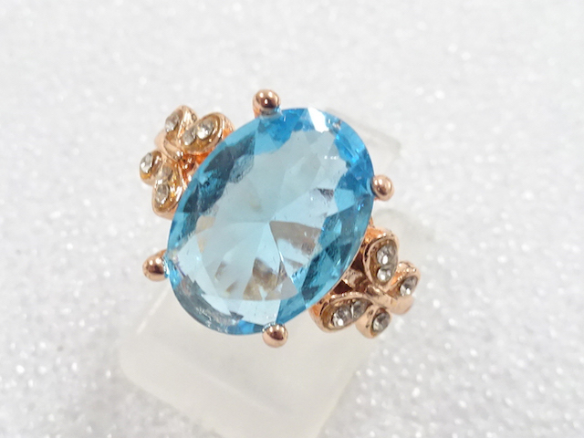 COLORED STONE FASHION RING / JP SIZE 13.5